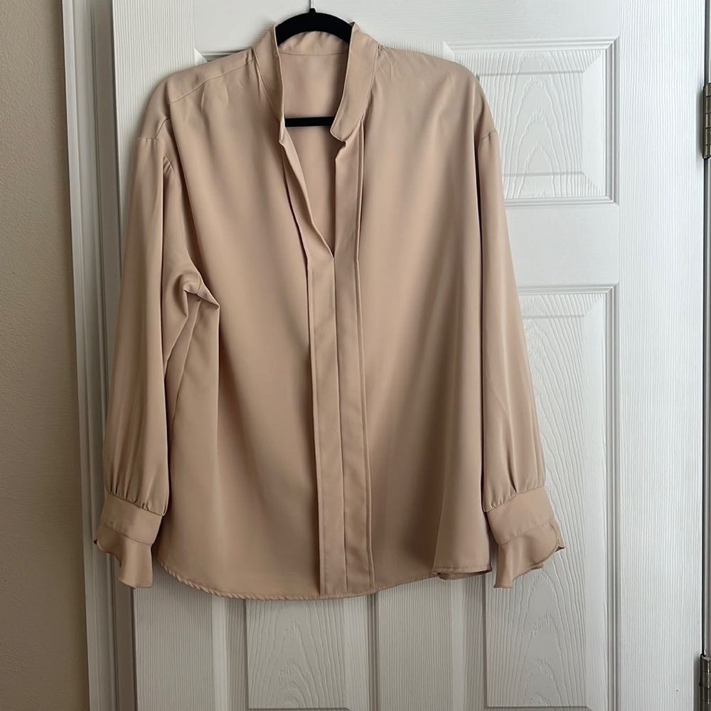 Tan blouse